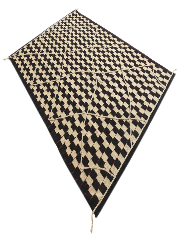 Detail image of 6' 7 x 9' 7  Hand Knotted Moroccan Wool Rug