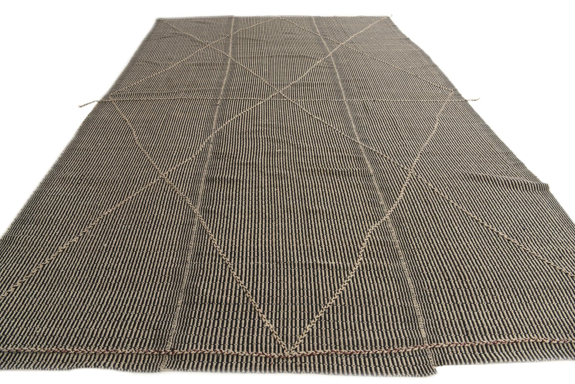 9' 6 x 14' 7 Hand Knotted Moroccan Wool Rug