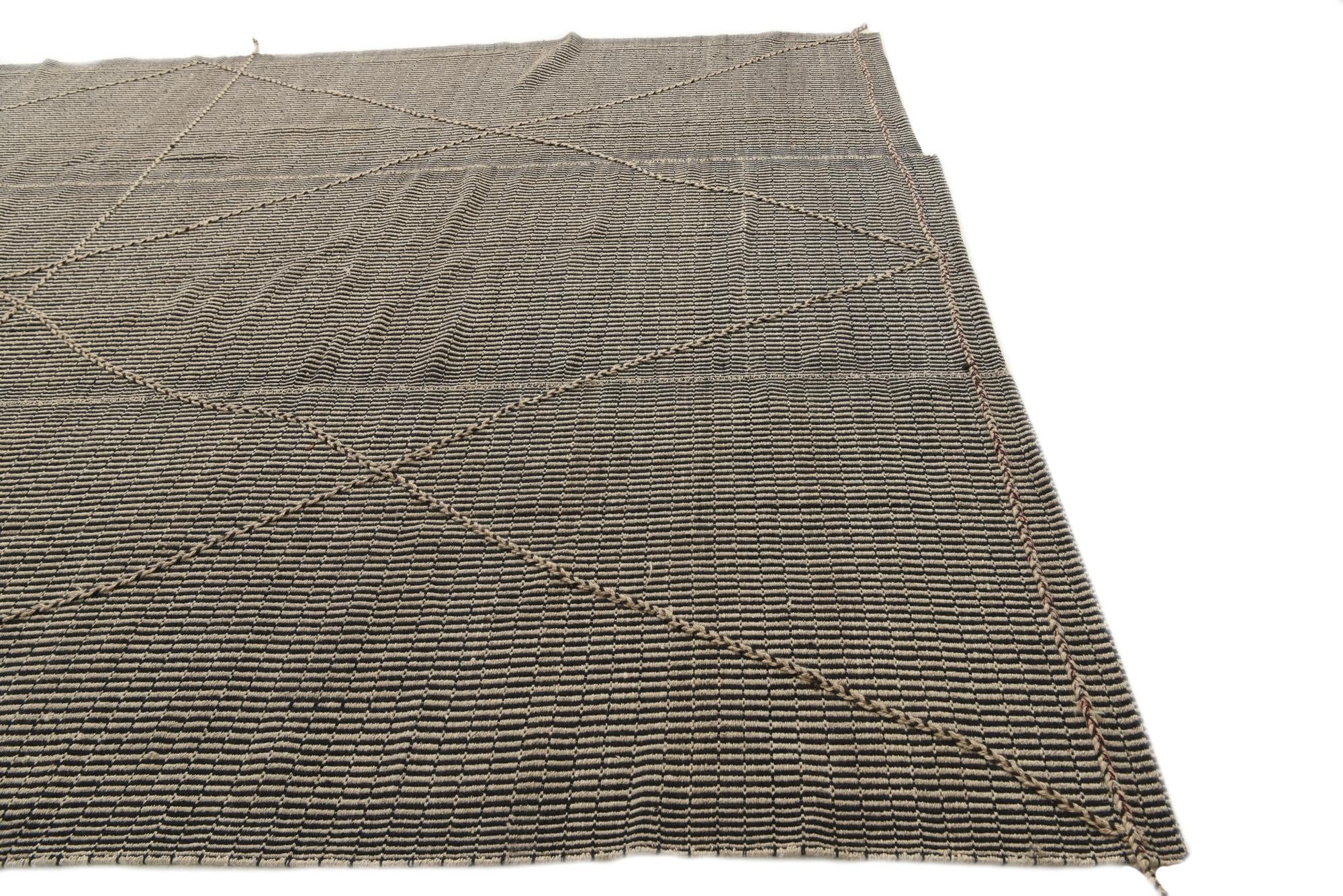 9' 6 x 14' 7 Hand Knotted Moroccan Wool Rug