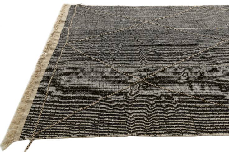 Detail image of 9' 5 x 14' 5 Hand Knotted Moroccan Wool Rug