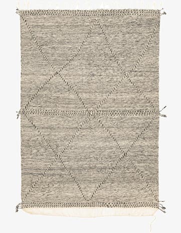 6' 8 x 10' Hand Knotted Moroccan Wool Rug