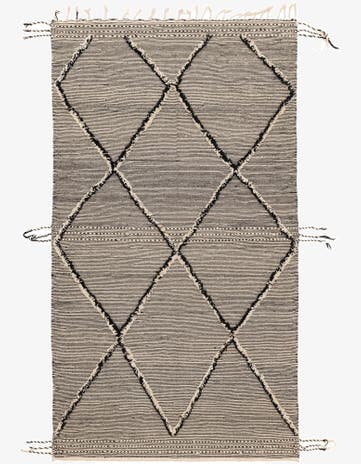 6' 6 x 11' 9 Hand Knotted Moroccan Wool Rug