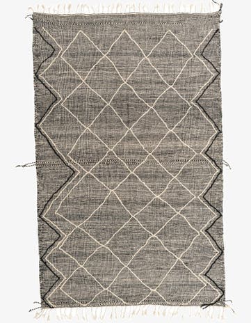 6' 8 x 10' 4 Hand Knotted Moroccan Wool Rug