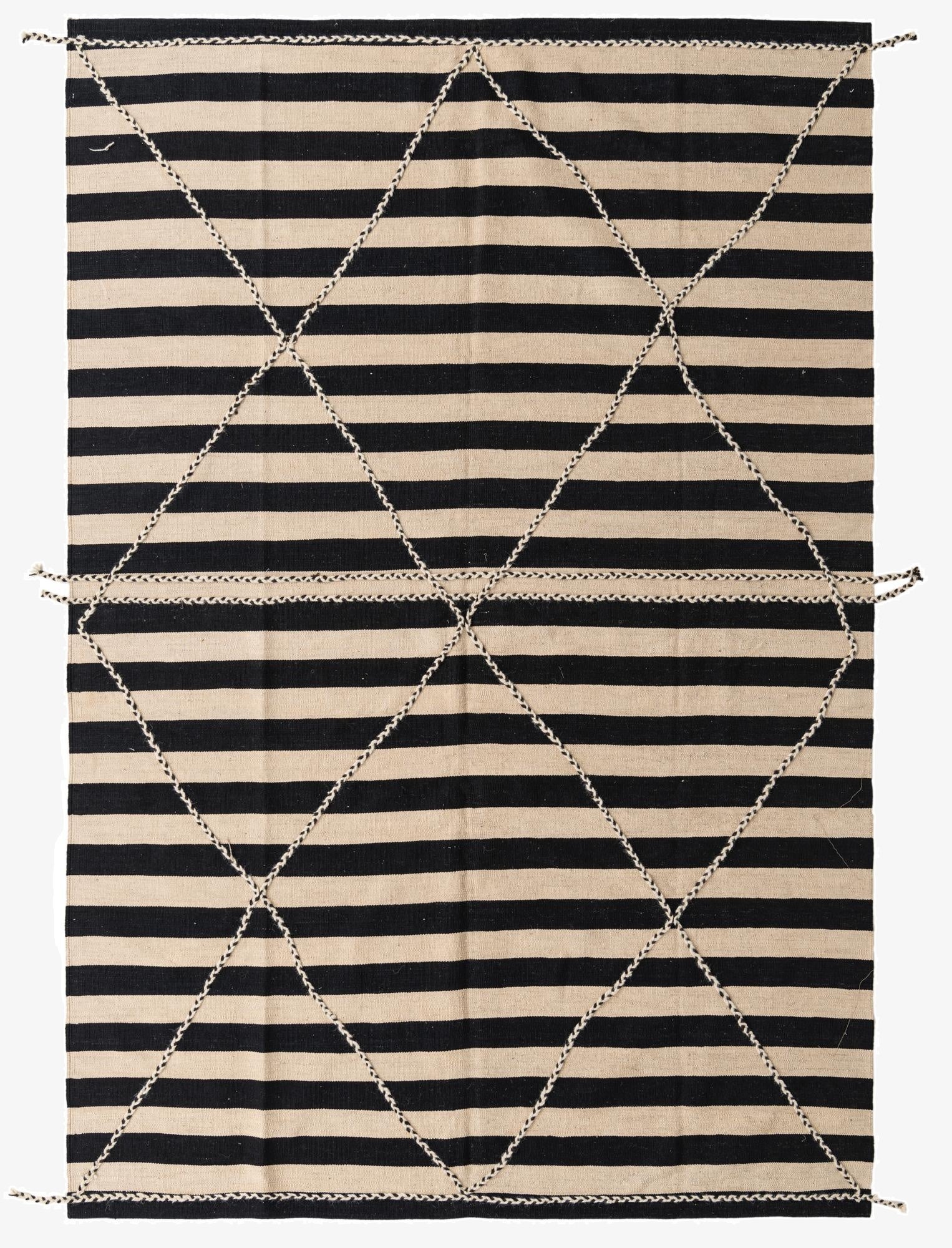 6' 8 x 9' 10  Hand Knotted Moroccan Wool Rug