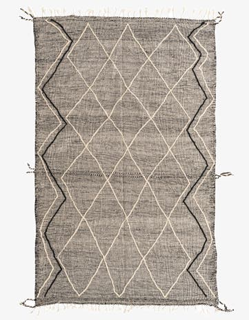 6' 4 x 10' 2 Hand Knotted Moroccan Wool Rug