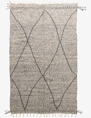 6' 2 x 10' Hand Knotted Moroccan Wool Rug