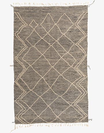 6' 5 x 10' 3 Hand Knotted Moroccan Wool Rug