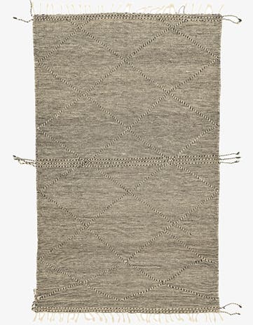 6' 7 x 10' 10 Hand Knotted Moroccan Wool Rug