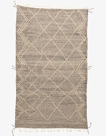 6' 4 x 10' 8 Hand Knotted Moroccan Wool Rug