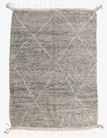 6' 9 x 9' 5 Hand Knotted Moroccan Wool Rug