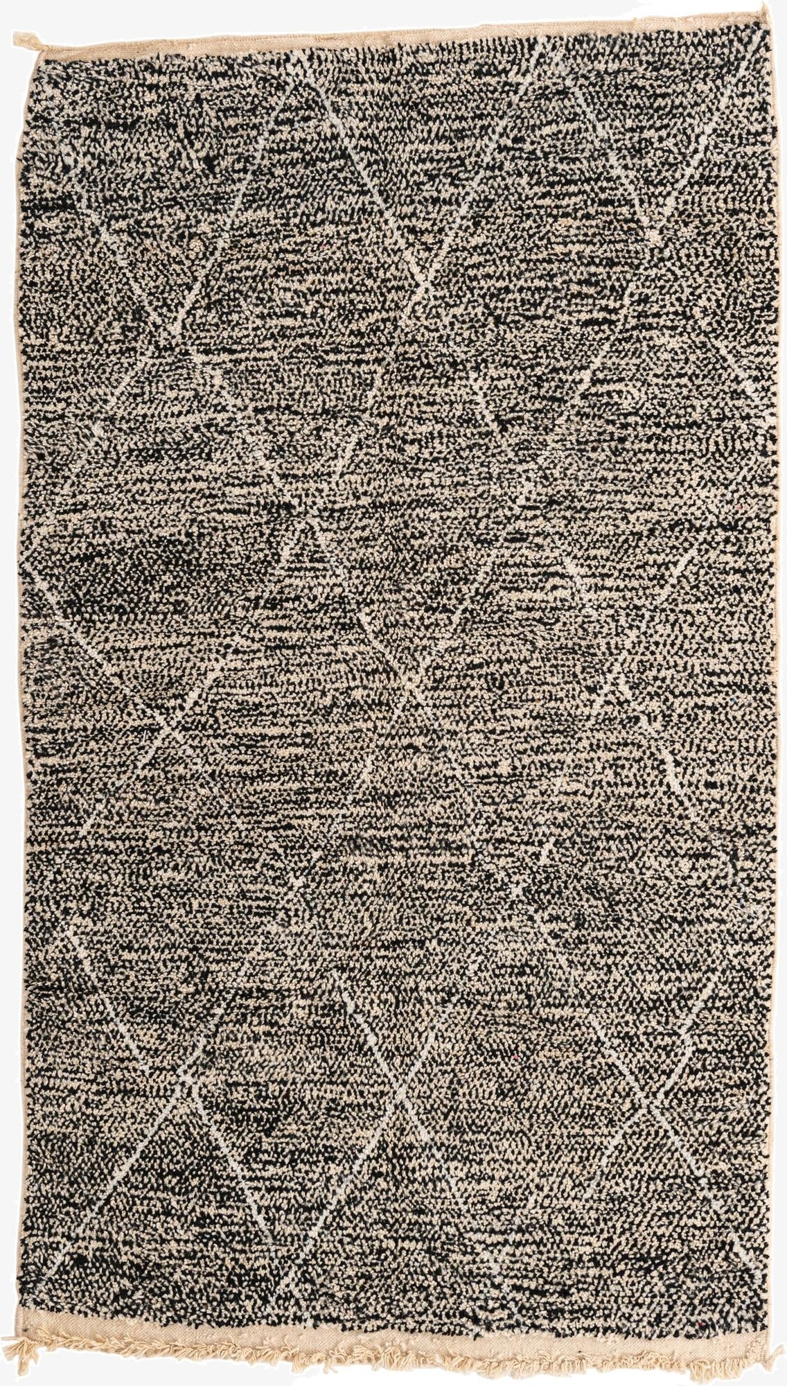 5' 2 x 8' 10  Hand Knotted Moroccan Wool Rug