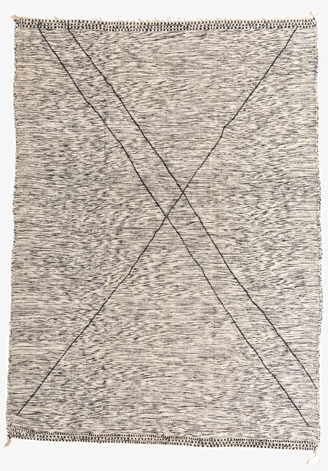 9' 1 x 12' 7  Hand Knotted Moroccan Wool Rug