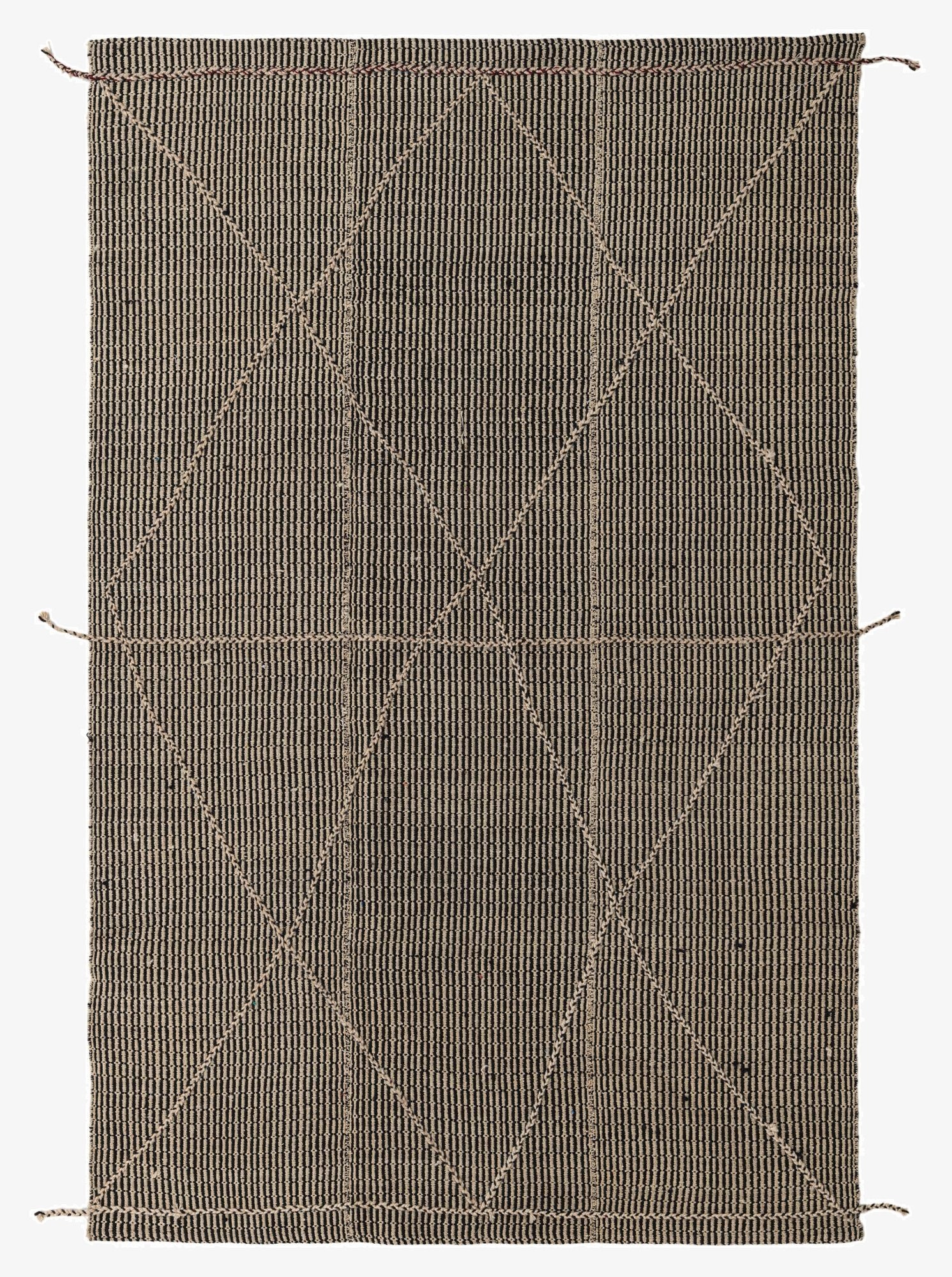 5' 9 x 9'  Hand Knotted Moroccan Wool Rug