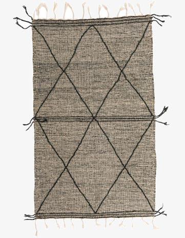 5' 2 x 8' 3 Hand Knotted Moroccan Wool Rug