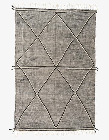 6' 6 x 9' 9 Hand Knotted Moroccan Wool Rug