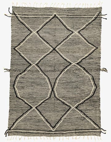 6' 5 x 9' 5 Hand Knotted Moroccan Wool Rug