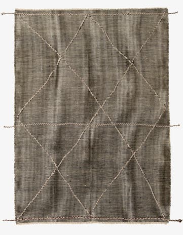 5' 6 x 7' 6 Hand Knotted Moroccan Wool Rug