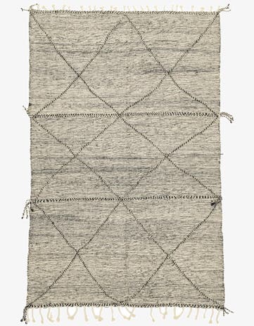 6' 6 x 9' 10 Hand Knotted Moroccan Wool Rug