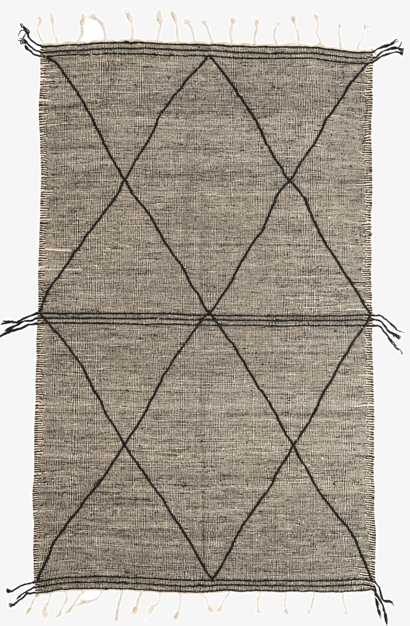 6' 3 x 10' 2  Hand Knotted Moroccan Wool Rug