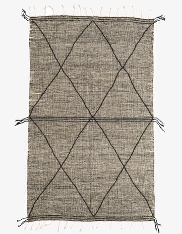 6' 3 x 10' 2 Hand Knotted Moroccan Wool Rug