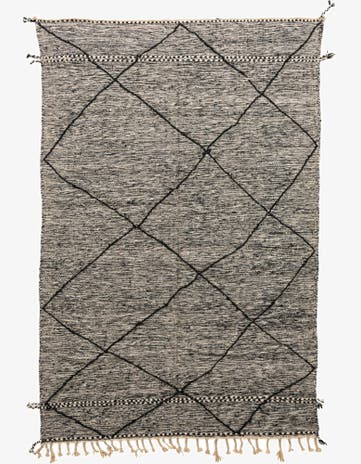 6' 2 x 9' 9 Hand Knotted Moroccan Wool Rug