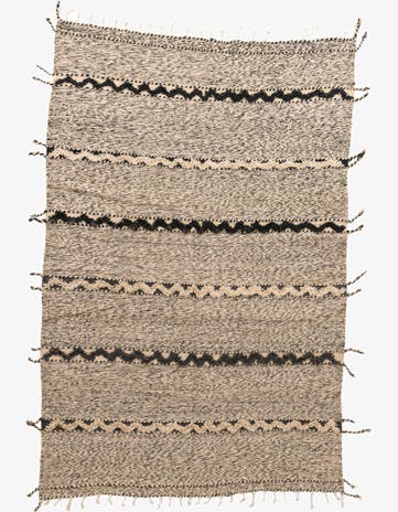 6' 8 x 10' 2 Hand Knotted Moroccan Wool Rug