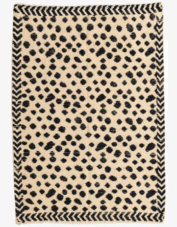 4' 3 x 6' Hand Knotted Moroccan Wool Rug