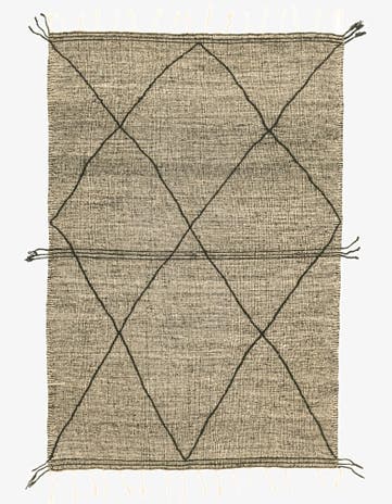 6' 6 x 10' 4 Hand Knotted Moroccan Wool Rug