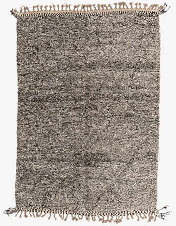 6' 9 x 9' 7 Hand Knotted Moroccan Wool Rug