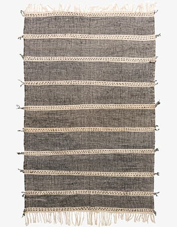 6' 4 x 9' 8 Hand Knotted Moroccan Wool Rug