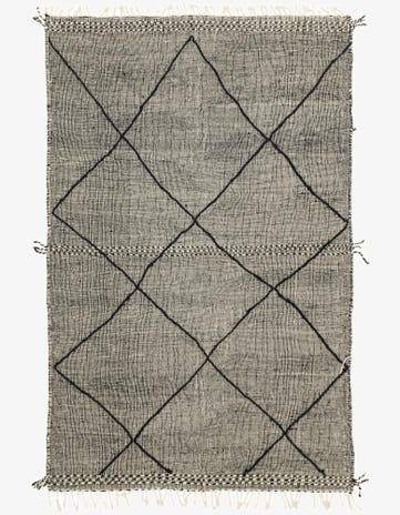 6' 4 x 9' 11 Hand Knotted Moroccan Wool Rug