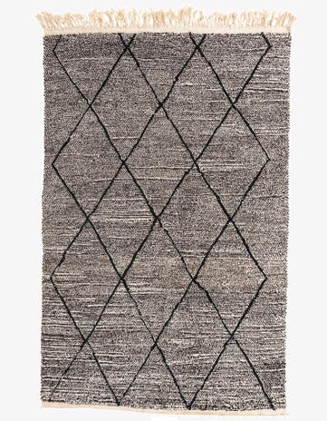 6' 6 x 10' Hand Knotted Moroccan Wool Rug