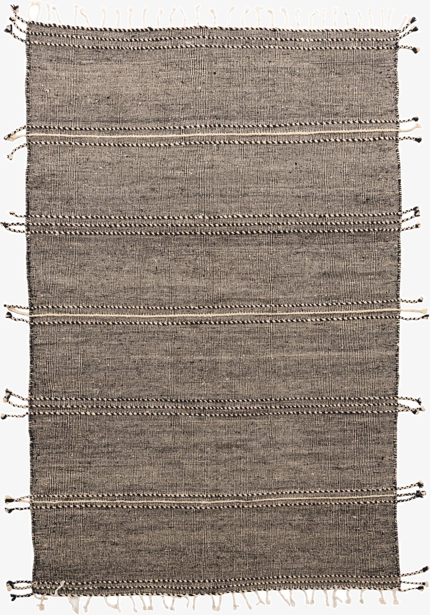 6' 9 x 10' 4  Hand Knotted Moroccan Wool Rug