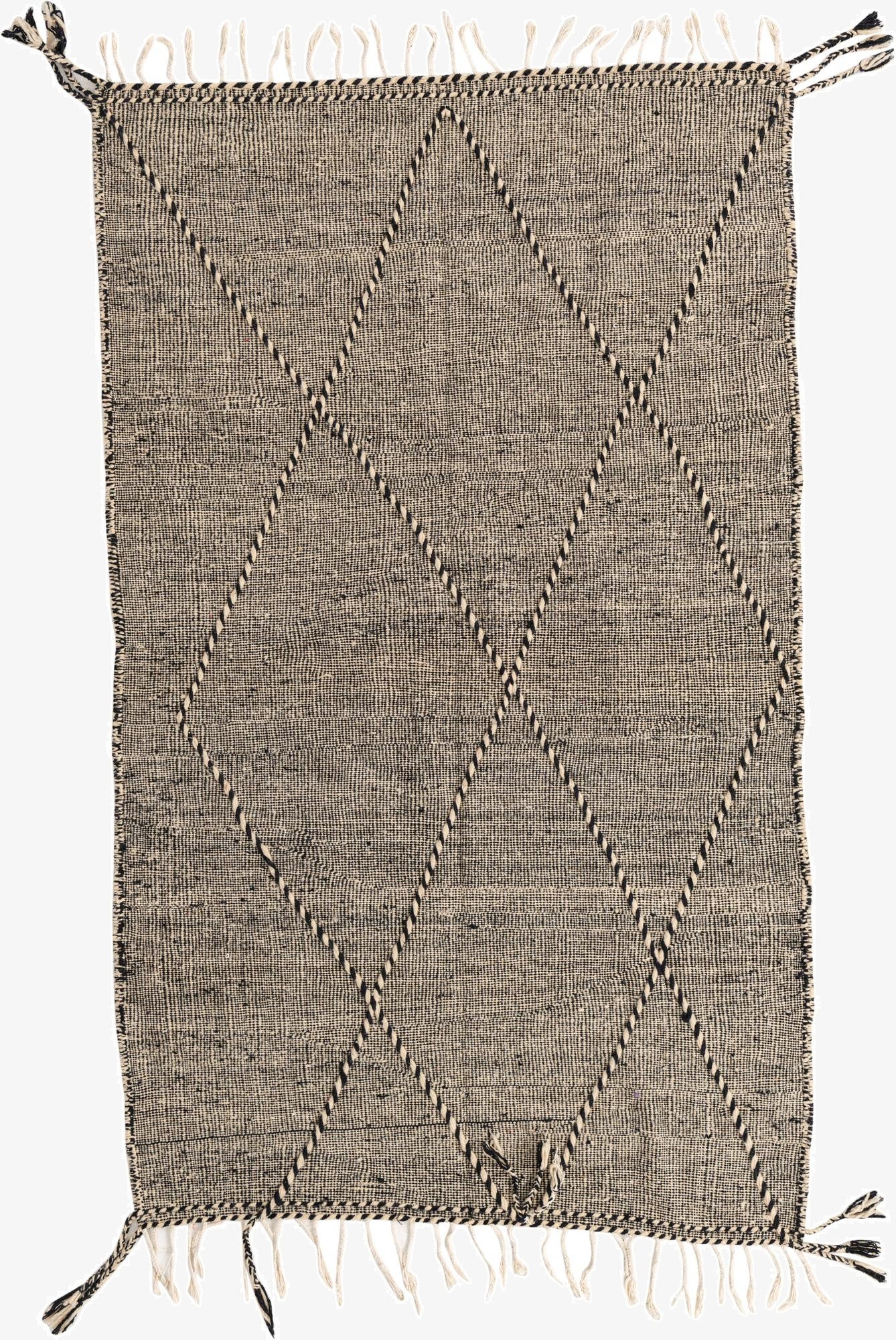 5' 2 x 8' 5  Hand Knotted Moroccan Wool Rug