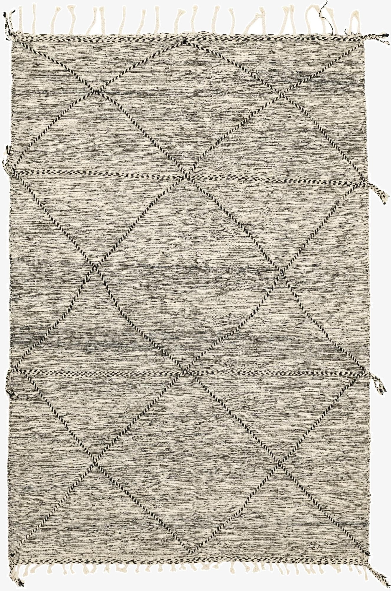 6' 4 x 9' 7  Hand Knotted Moroccan Wool Rug
