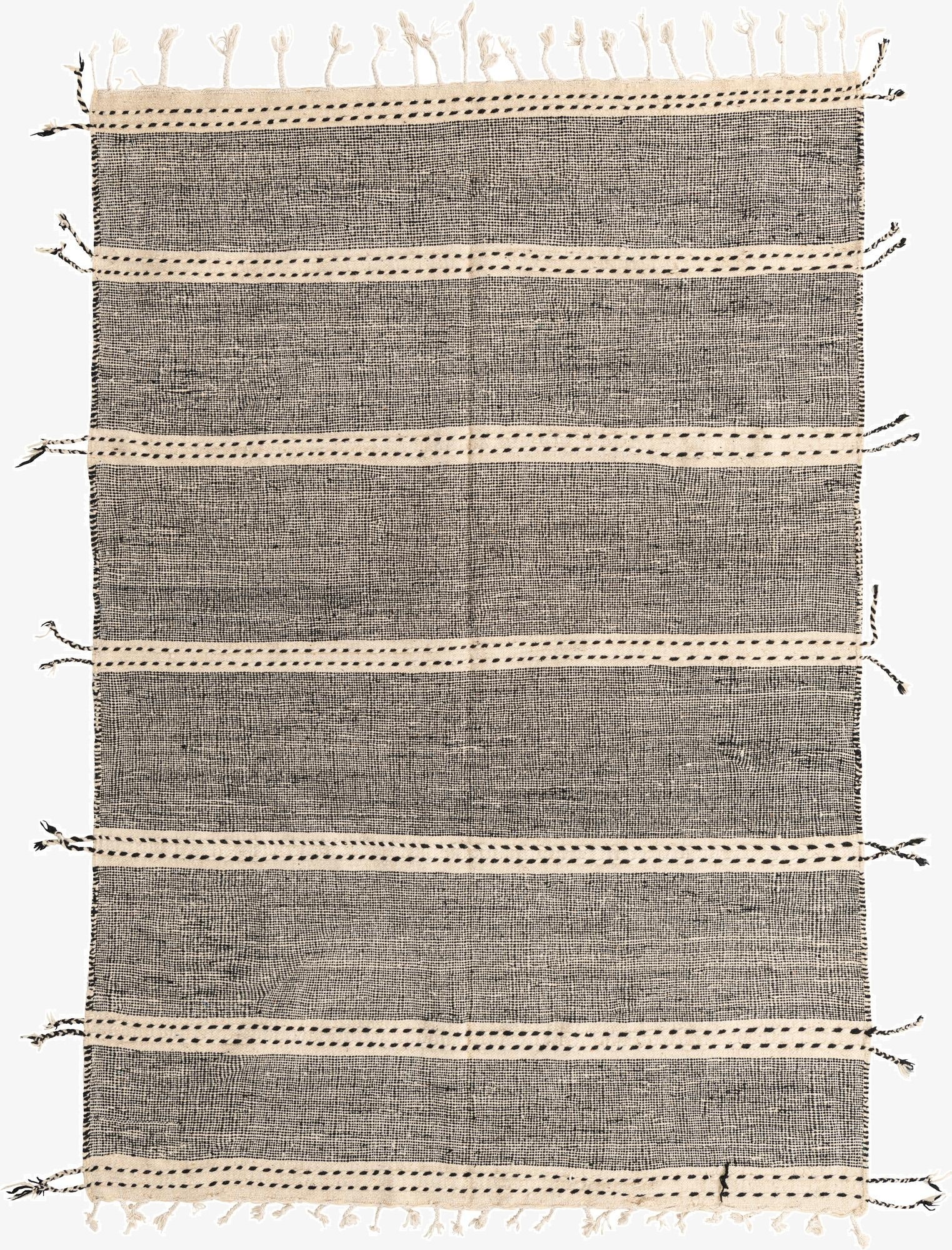 6' 5 x 9' 3  Hand Knotted Moroccan Wool Rug