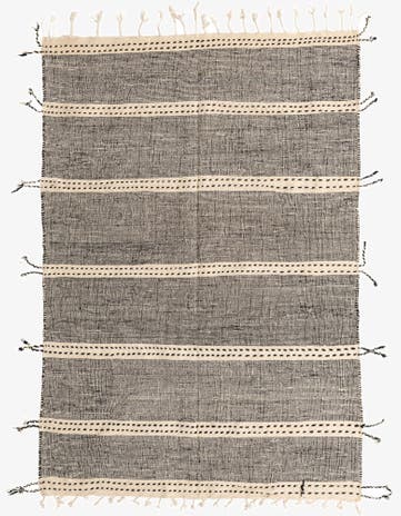 6' 5 x 9' 3 Hand Knotted Moroccan Wool Rug