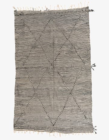6' 6 x 10' 4 Hand Knotted Moroccan Wool Rug