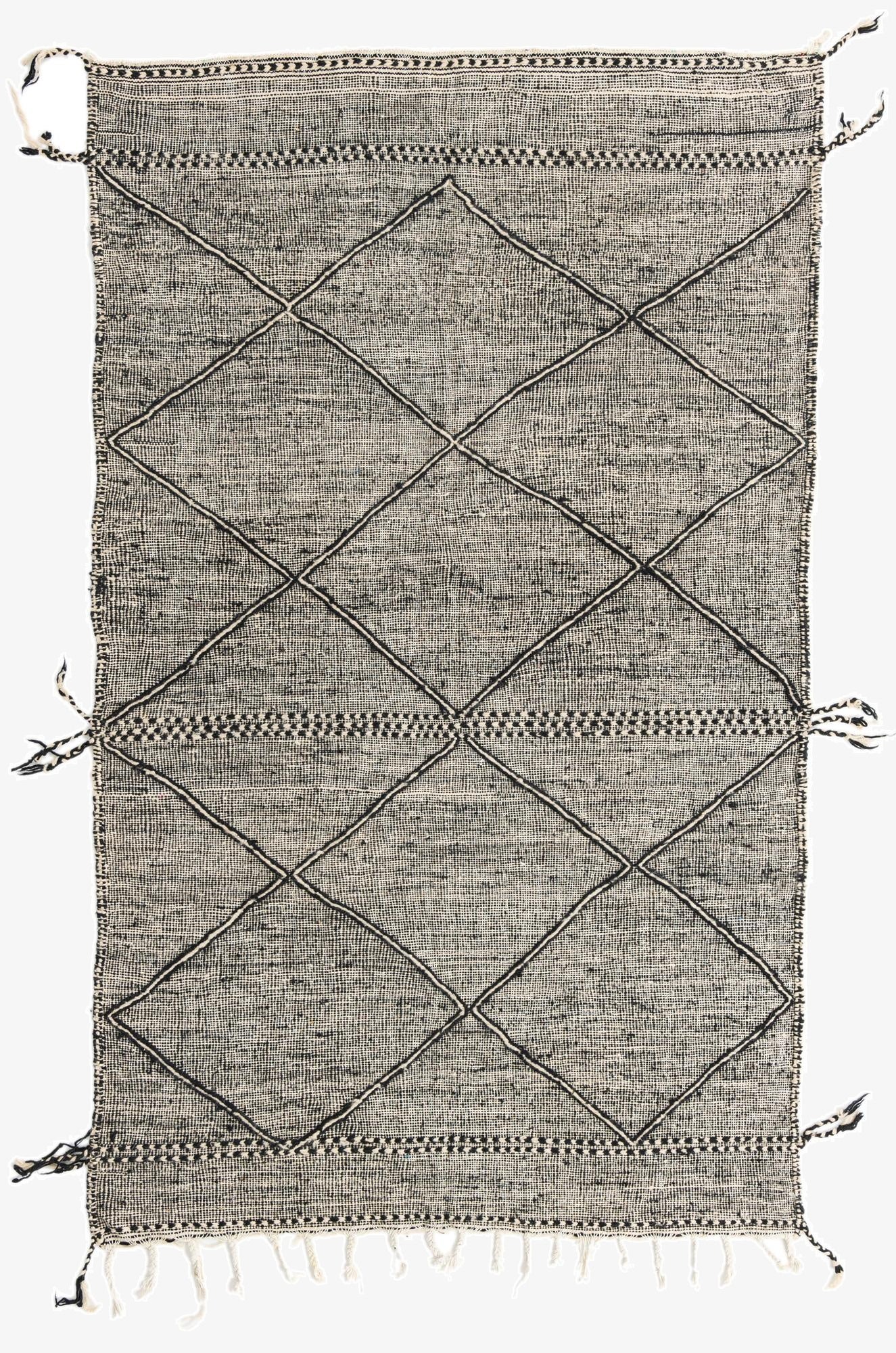 5' x 8'  Hand Knotted Moroccan Wool Rug