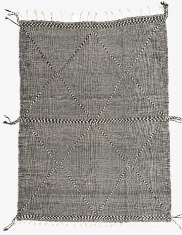 7' 4 x 9' 9 Hand Knotted Moroccan Wool Rug