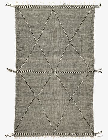 6' 10 x 11' 6 Hand Knotted Moroccan Wool Rug