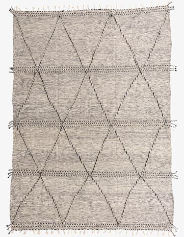 9' x 12' 10 Hand Knotted Moroccan Wool Rug