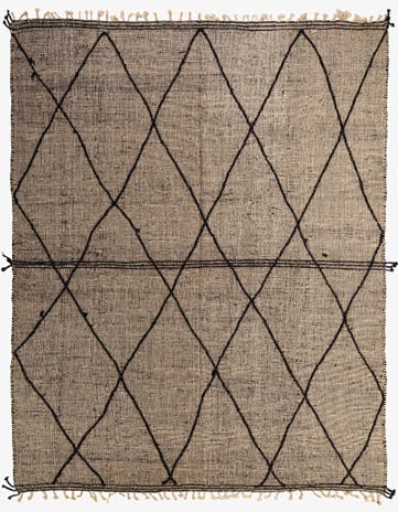 10' 4 x 12' 11 Hand Knotted Moroccan Wool Rug