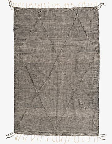 6' 7 x 9' 9 Hand Knotted Moroccan Wool Rug