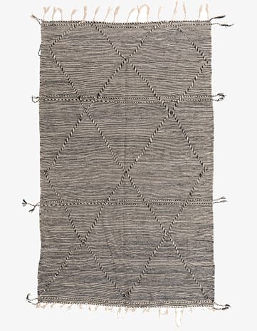6' 3 x 10' 2 Hand Knotted Moroccan Wool Rug