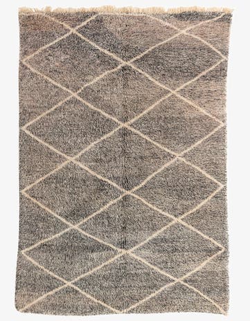 6' 3 x 9' Hand Knotted Moroccan Wool Rug