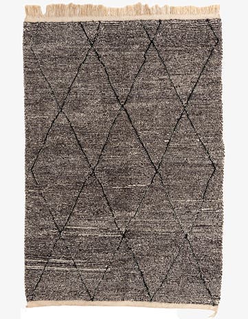 6' 7 x 9' 7 Hand Knotted Moroccan Wool Rug
