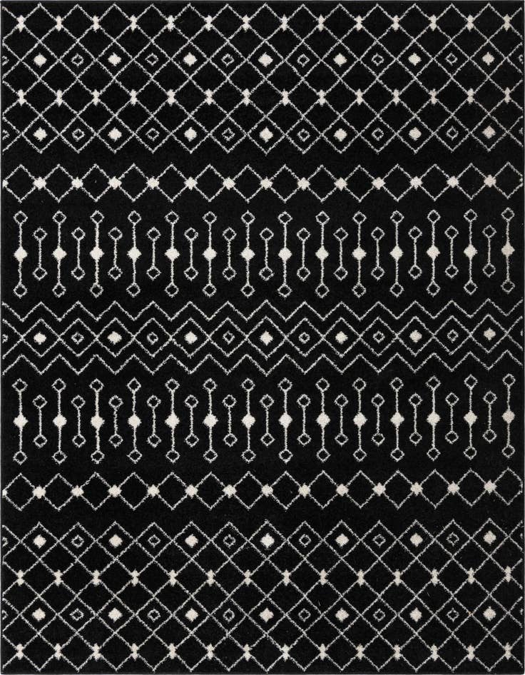 Detail image of 7' 10 x 10' Moroccan Trellis Rug