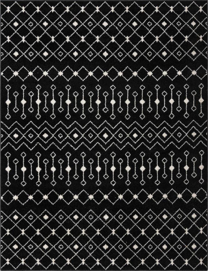 Detail image of 7' 10 x 10' Moroccan Trellis Rug