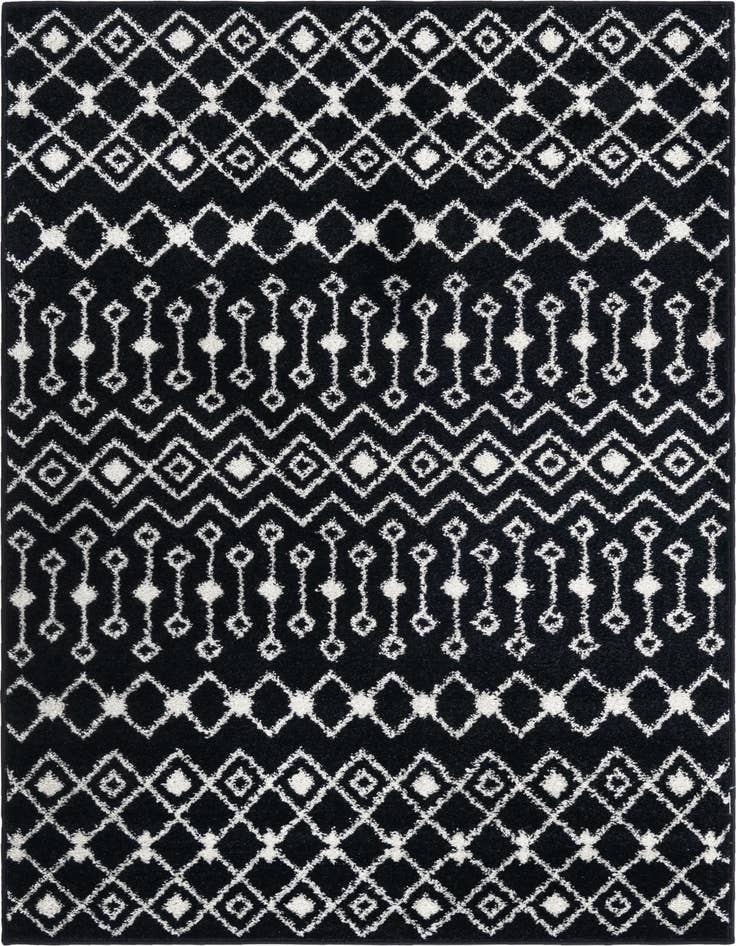 Detail image of 4' x 6' Moroccan Trellis Rug
